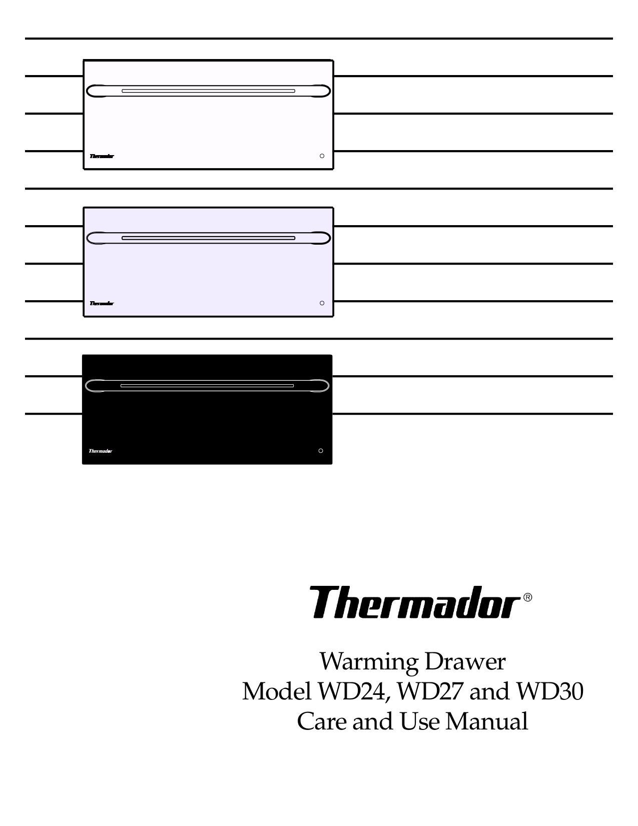 PDF manual for Thermador Other WD30 Warming Drawers