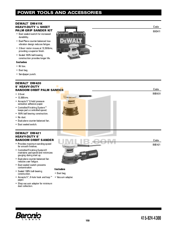 PDF manual for Dewalt Other DW317 Speed Orbital Jig Saws