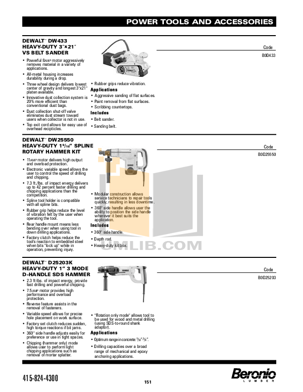 PDF manual for Dewalt Other DW317 Speed Orbital Jig Saws