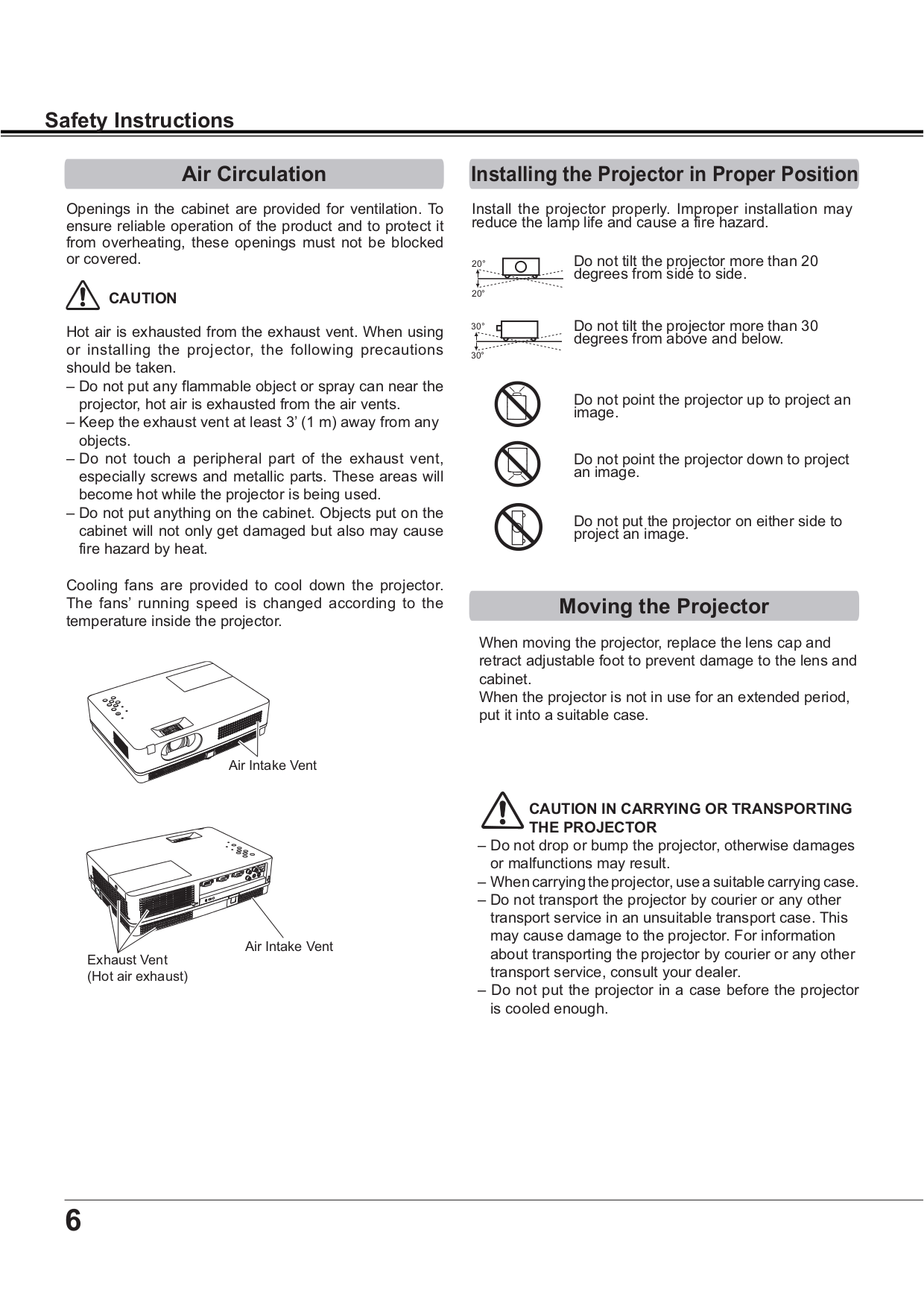 PDF manual for Sanyo Projector PLCXD2200