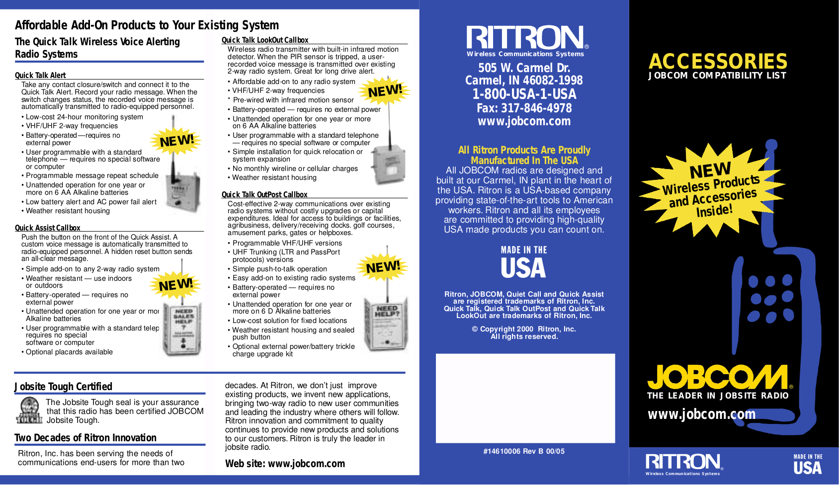 Download free pdf for Ritron JBX151 2way Radio manual