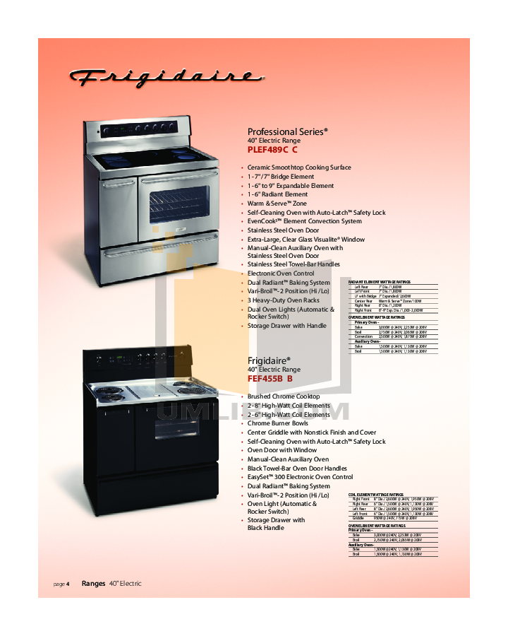 PDF manual for Frigidaire Microwave PLMV169DC