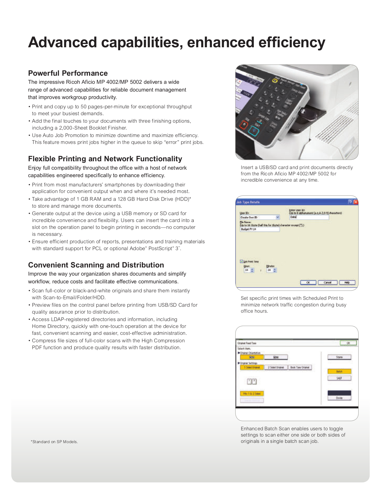 Ricoh Multifunction Printer Aficio 551 pdf page preview