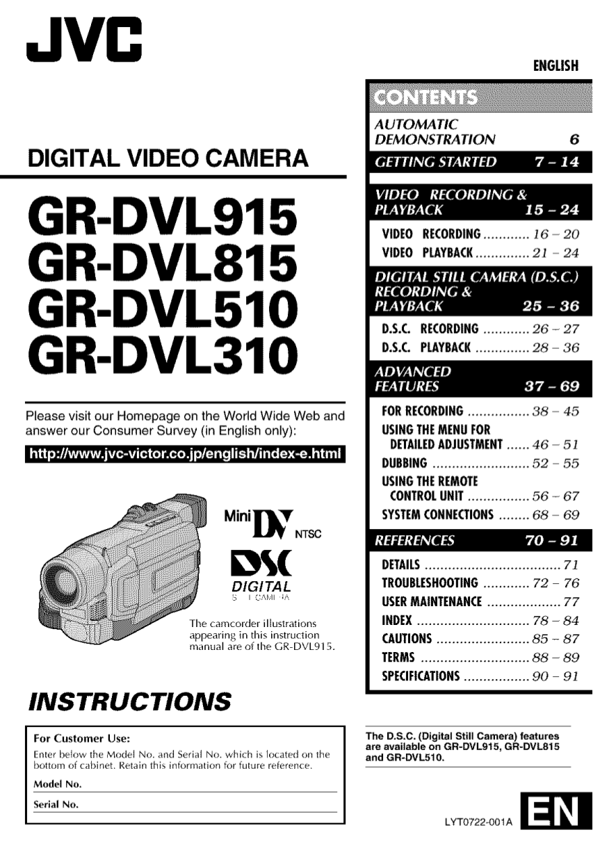 [DIAGRAM] Jvc Gr Sxm68ac Gr Sxm88ac Compact Vhs Camcorder Schematic ...