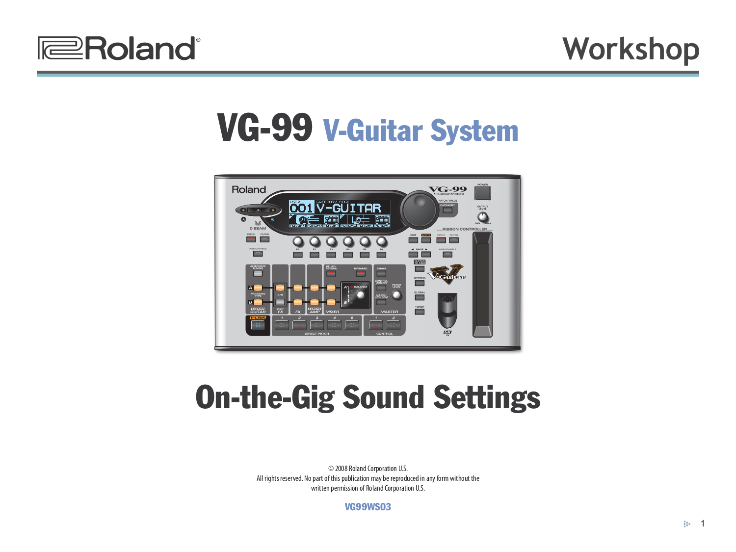 Download free pdf for Roland CUBE-30x Amp manual