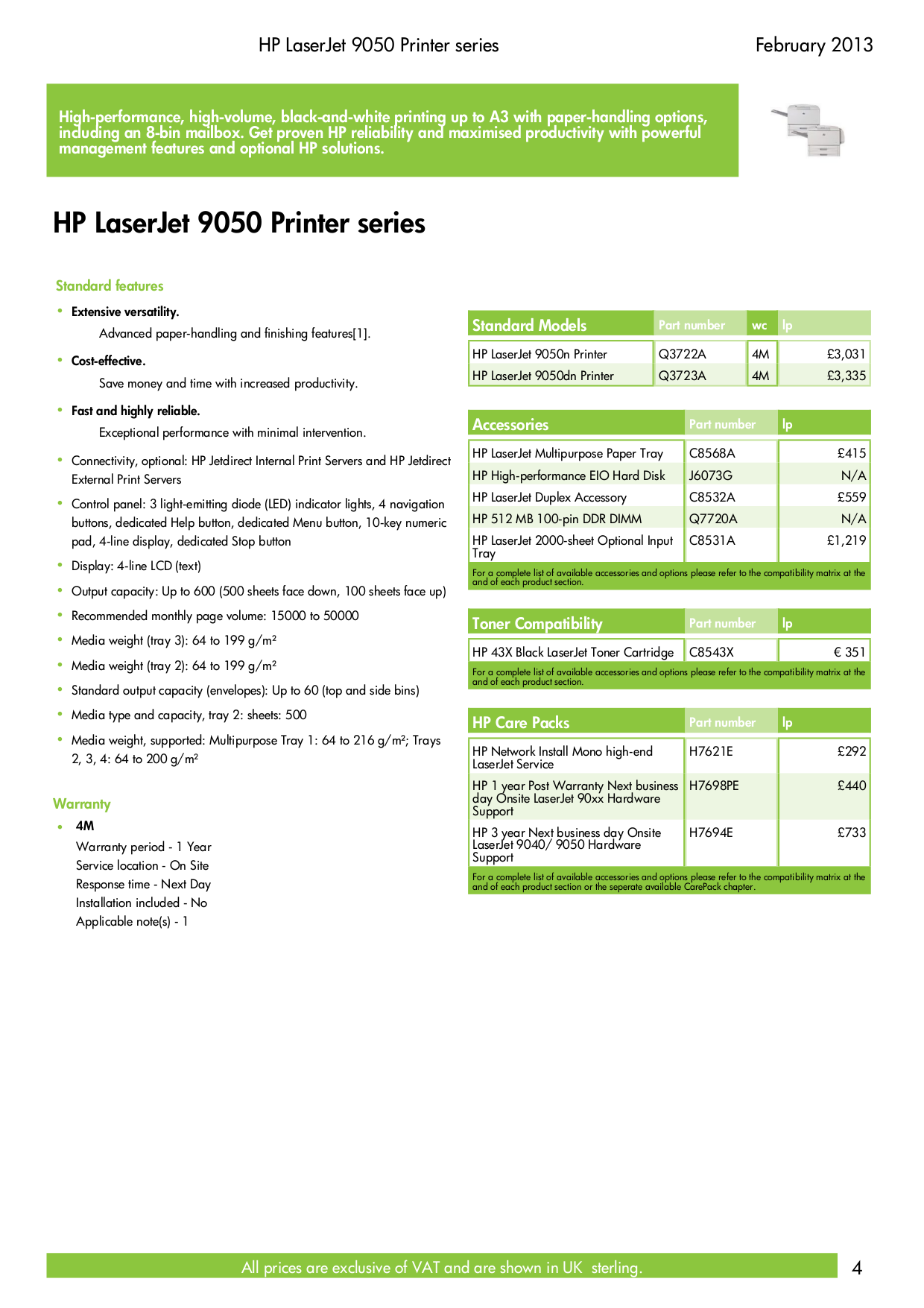 PDF manual for HP Printer Laserjet,Color Laserjet 9040n