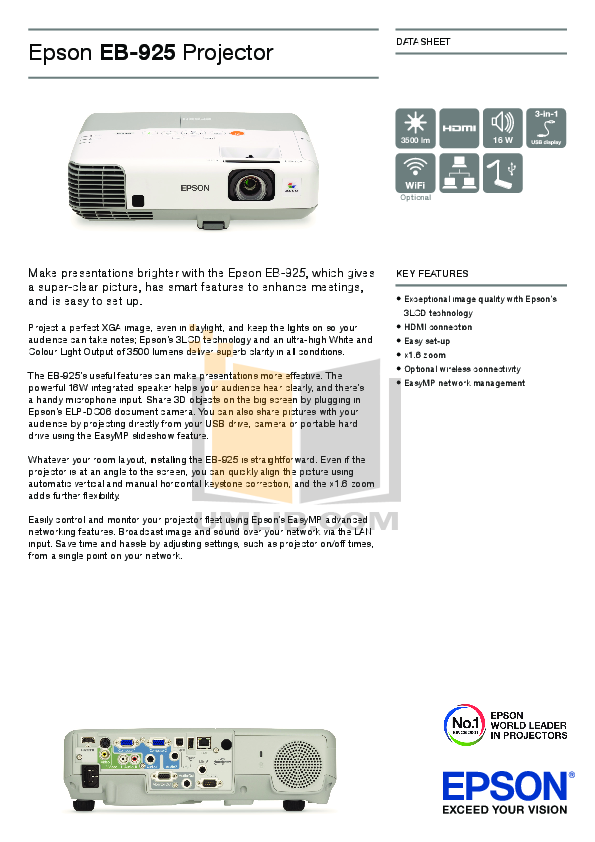 PDF manual for Epson Projector ELP3000