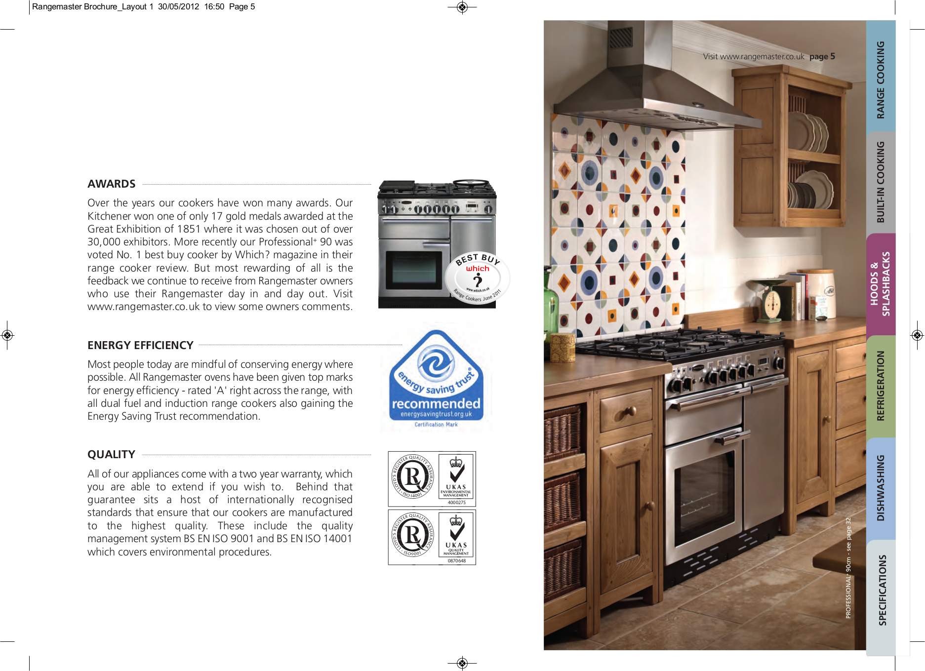 PDF manual for Rangemaster Oven 90D