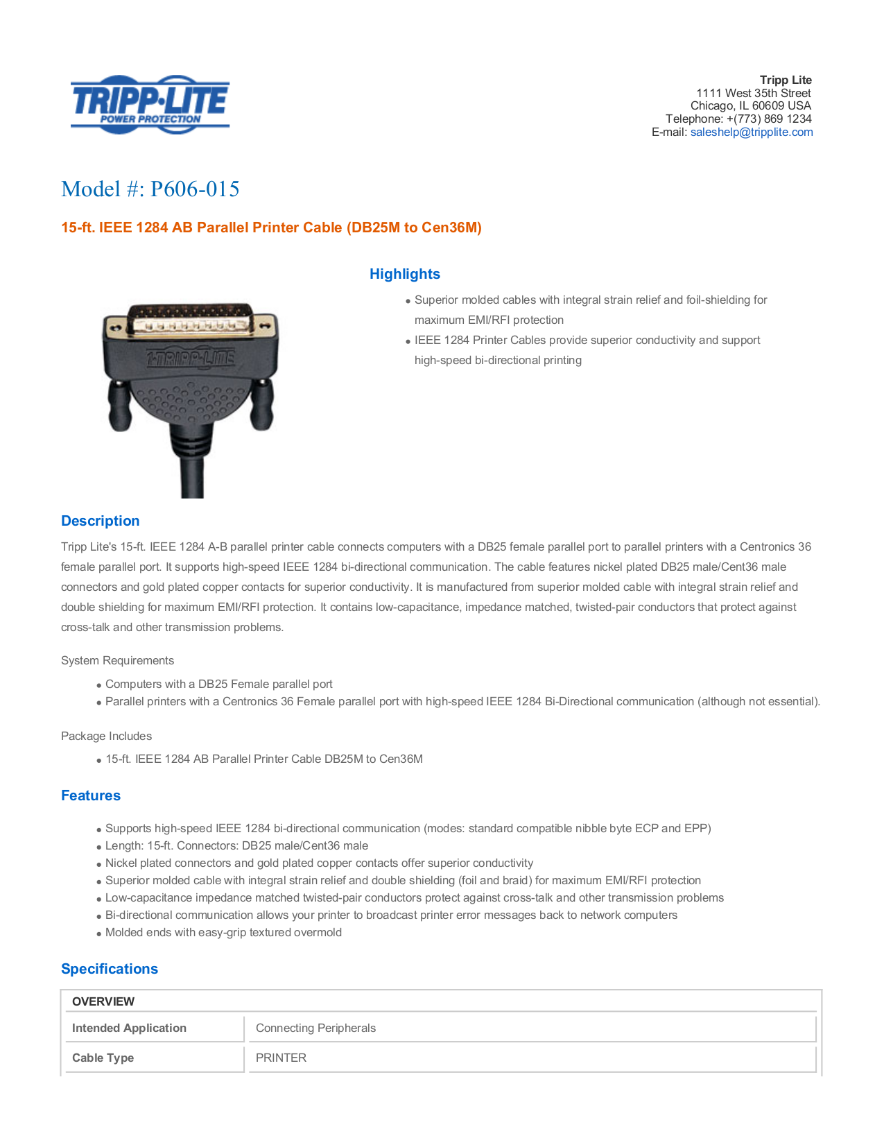 pdf for Tripp Switch B170-002-R manual
