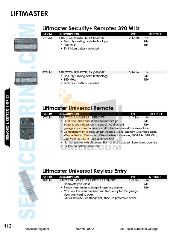 PDF manual for Genie Other Excelerator Garage Door Opener