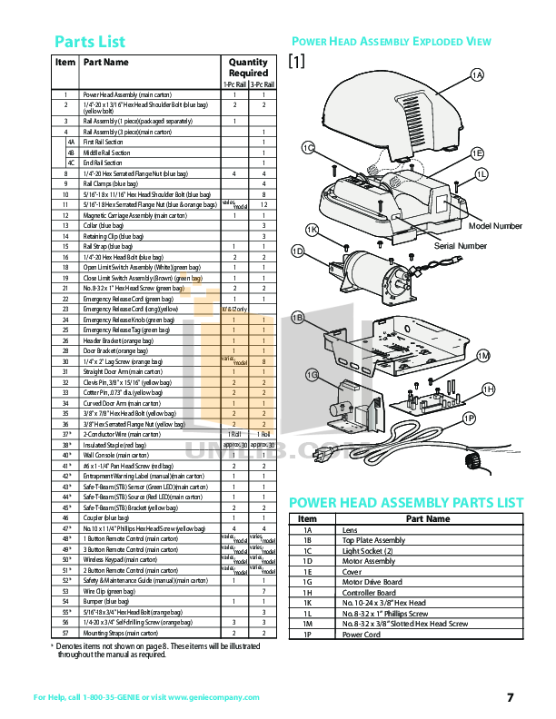 PDF manual for Genie Other Excelerator Garage Door Opener