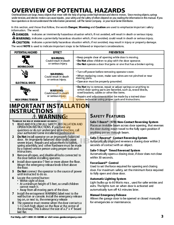 Genie Excelerator 2 Manual