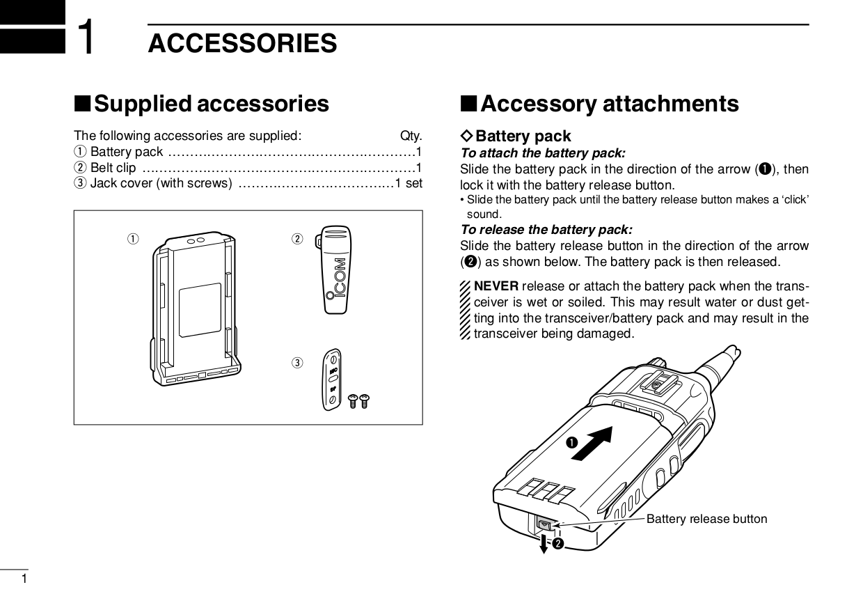 PDF manual for 2way Radio ICF3GT