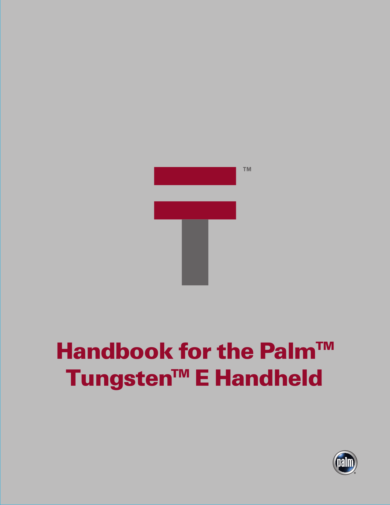 Download free pdf for Palm Tungsten E2 PDA manual