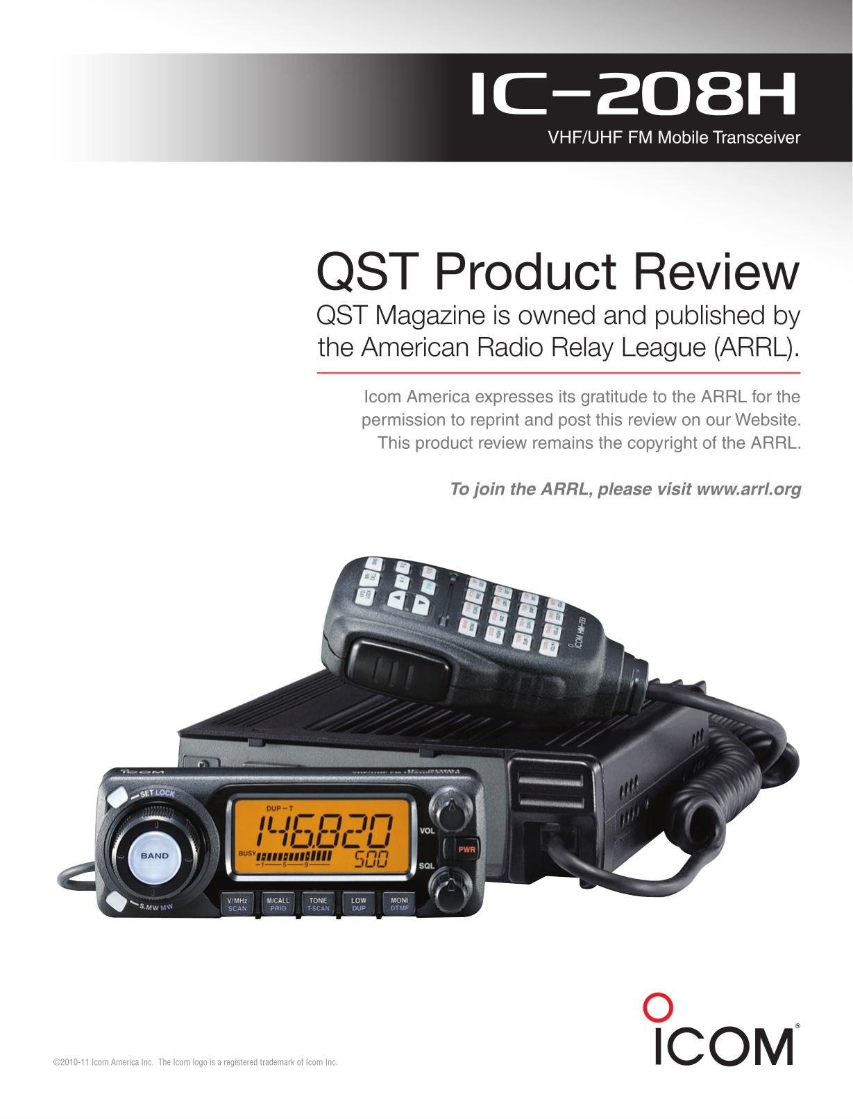 Download free pdf for ICOM IC-208H 2-way Radio manual