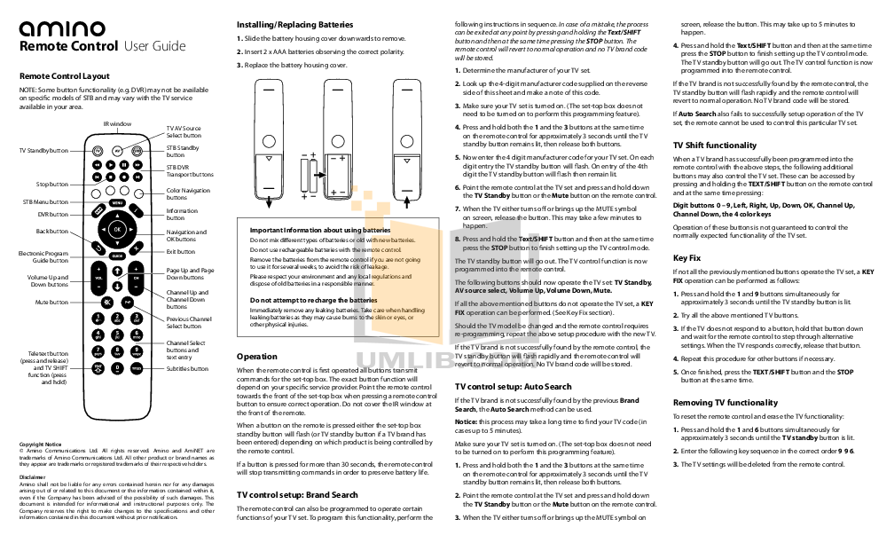 Haier Smart Tv Remote Control Manual