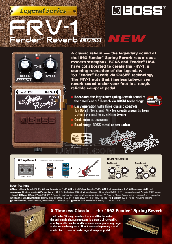 Download free pdf for Fender 65 Deluxe Reverb Amp manual