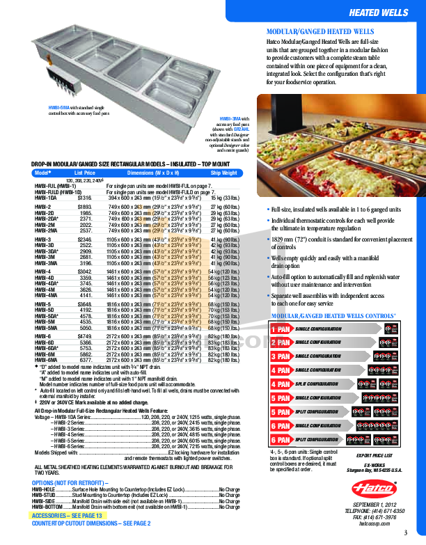 PDF manual for Hatco Other GR2AHL48
